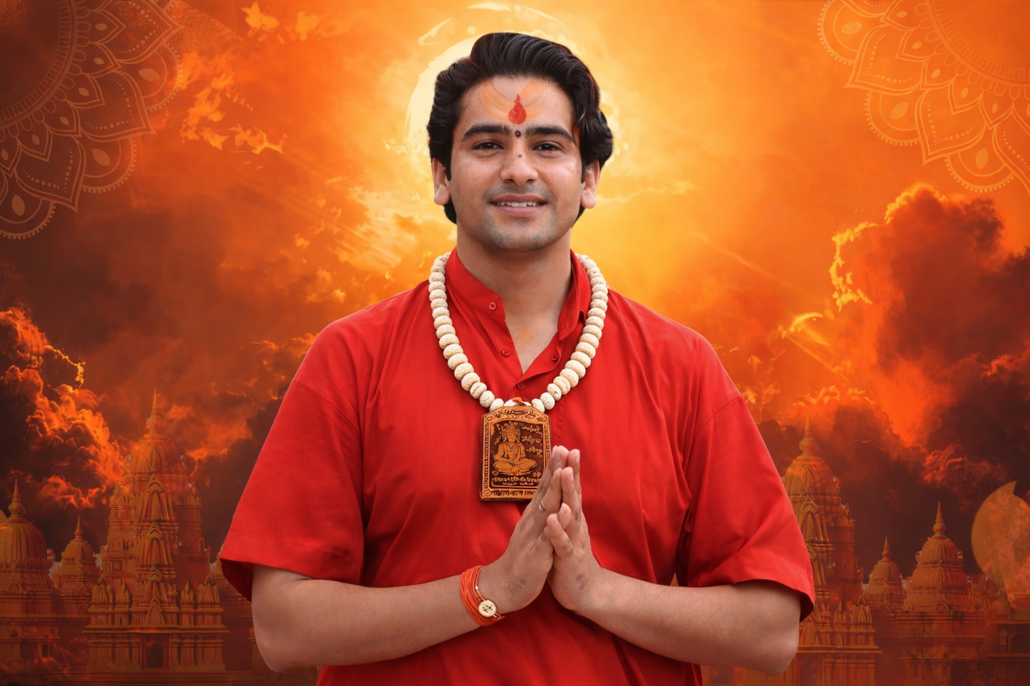 Bageshwar Dham Sitaram Hanumanji Tulsi Mala + 1 Free