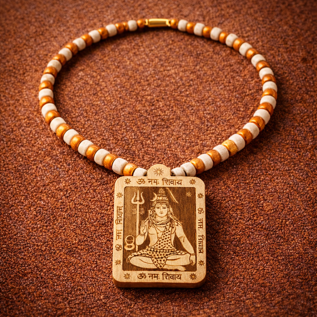 OM Shivay Mala With Free Rudraksha + Jap Counter