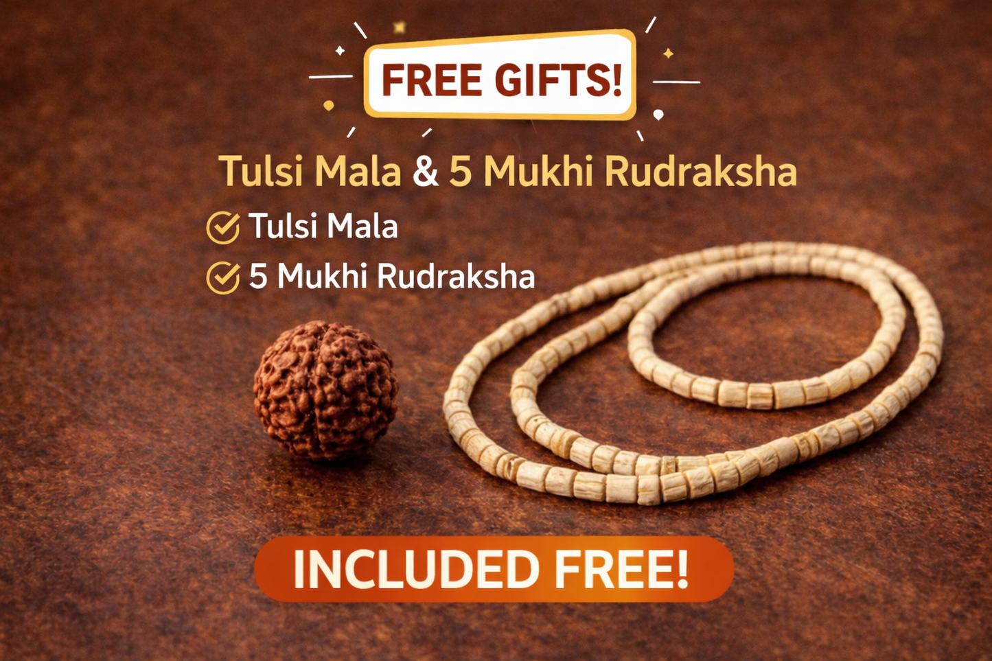 Jap Counter with Compass + Free Tulsi Mala + Free Rudraksha